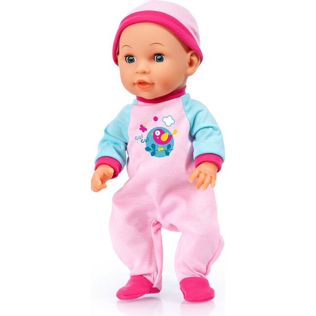 Bouncy 15" Interactive Baby Doll in Pink & Blue