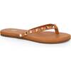 Women's Rivington Stud Flip Flop, Cognac - Sandals - 1 - thumbnail