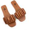 Women's Naomi Ruched Sandal, Whiskey - Sandals - 1 - thumbnail