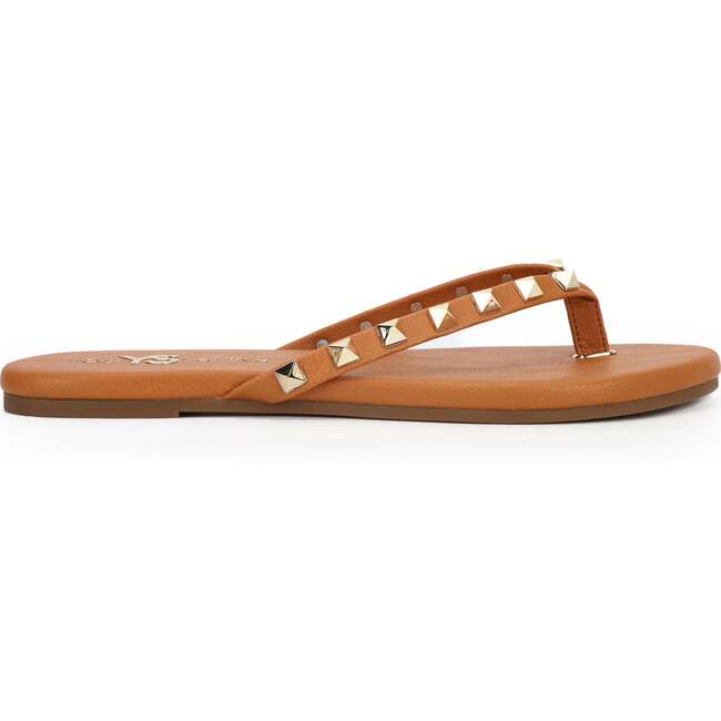 Women's Rivington Stud Flip Flop, Cognac - Sandals - 2