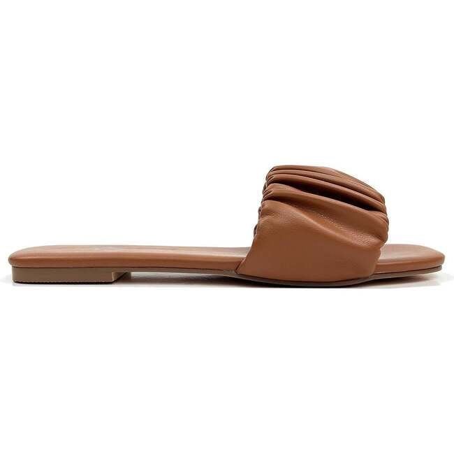 Women's Naomi Ruched Sandal, Whiskey - Sandals - 3