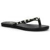 Women's Rivington Stud Flip Flop, Black - Sandals - 5