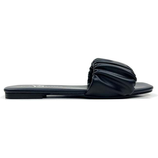 Women's Naomi Ruched Sandal, Black - Sandals - 2