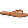 Women's Rivington Stud Flip Flop, Cognac - Sandals - 3