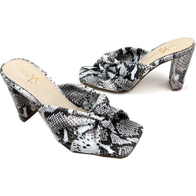 Women's Hazel Knotted Dress Sandal, Snake Print - Sandals - 3