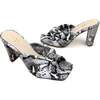 Women's Hazel Knotted Dress Sandal, Snake Print - Sandals - 3