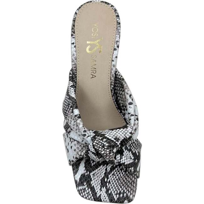 Women's Hazel Knotted Dress Sandal, Snake Print - Sandals - 4