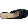 Women's Hazel Knotted Dress Sandal, Black Leather - Sandals - 4