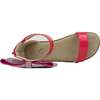 Miss Cambelle Crystal Bow Sandal, Hot Pink Patent - Sandals - 3