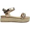 Miss April Wedge Sandal, Light Bronze - Sandals - 1 - thumbnail