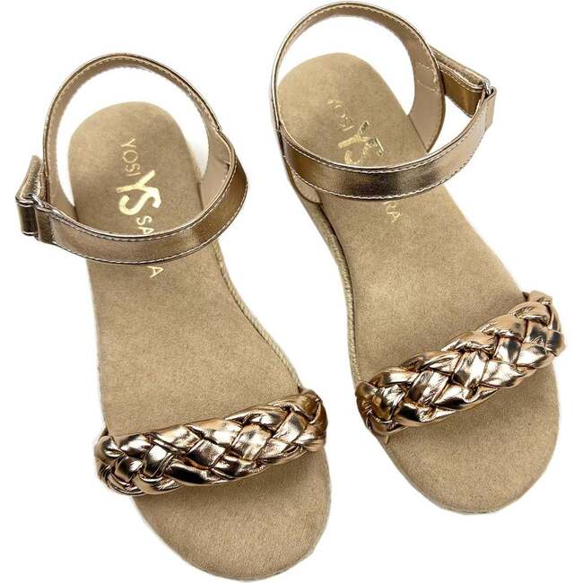 Miss April Wedge Sandal, Light Bronze - Sandals - 2