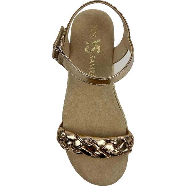 Miss April Wedge Sandal, Light Bronze - Sandals - 4