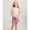 Pink Woven Top & Crochet Short Set - Mixed Apparel Set - 2