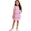 Pink Stripe Top & Tiered Ruffle Skirt Set - Mixed Apparel Set - 2