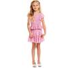 Pink Striped Smocked Top & Tiered Skirt - Mixed Apparel Set - 2
