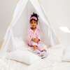 Long Sleeve Pajama Set| Pink Heart - Pajamas - 2