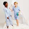 Blue Shark Print Woven PJ Set - Pajamas - 2