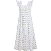 Women's Ellie Butterfly Trellis Print Nap Dress, White - Dresses - 1 - thumbnail