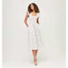 Women's Ellie Butterfly Trellis Print Nap Dress, White - Dresses - 2