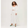 Women's Florence Butterfly Trellis Print Nap Skirt, White - Skirts - 2