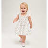 The Baby Ellie Butterfly Trellis Print Nap Dress, White - Dresses - 2