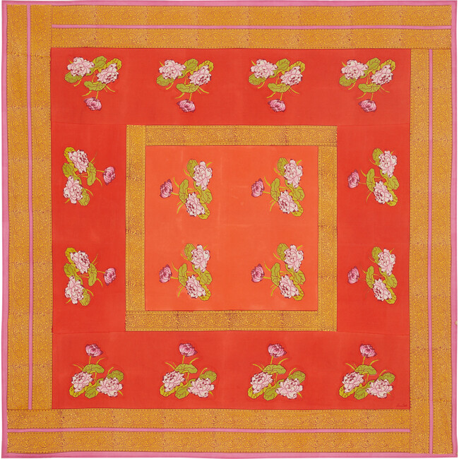 Tablecloth, Tea Flower Orange