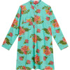 Short Kurta, Azhar Flower Aqua - Dresses - 1 - thumbnail