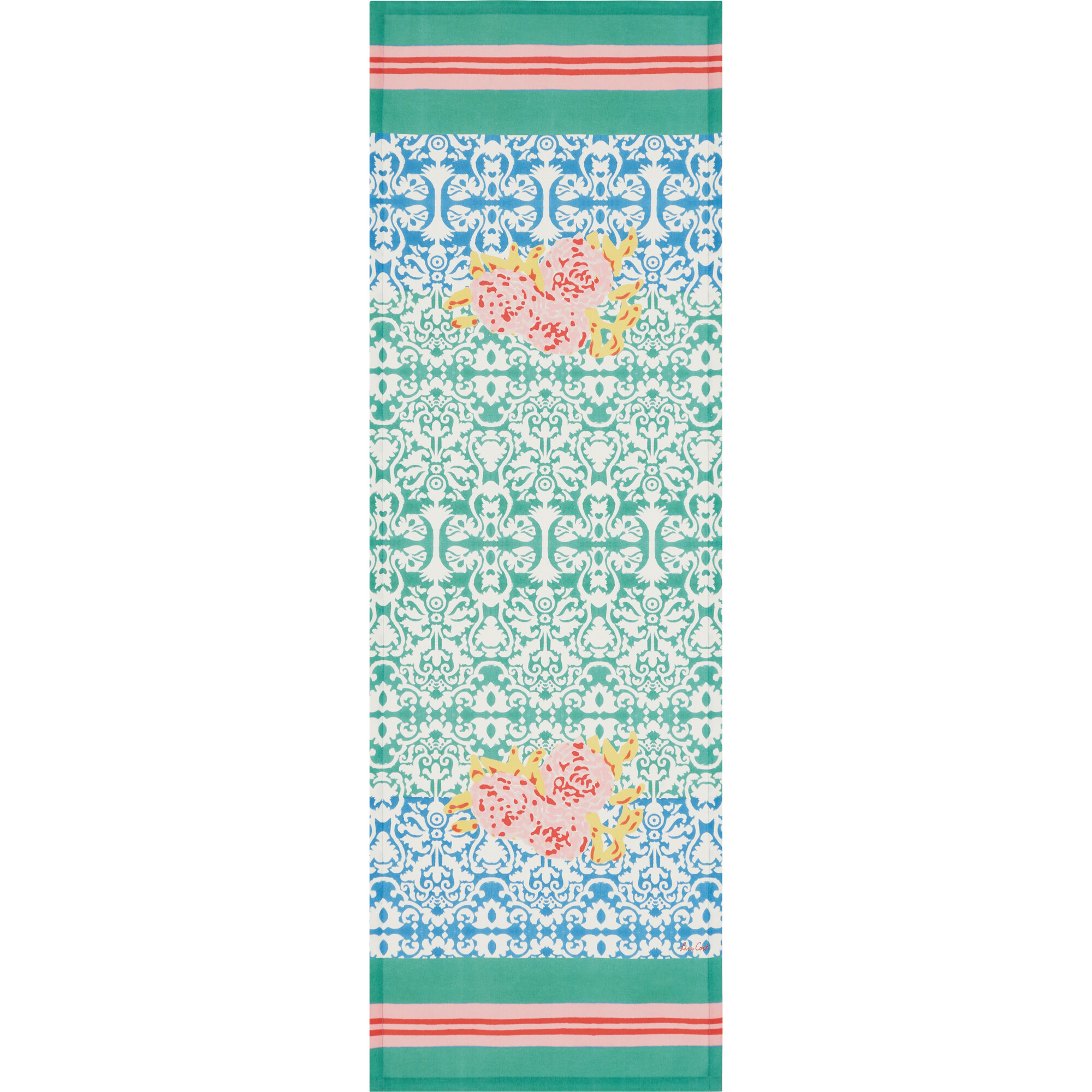 Cotton Runner, Dam Dam Veronese Blue - Tableware - 1