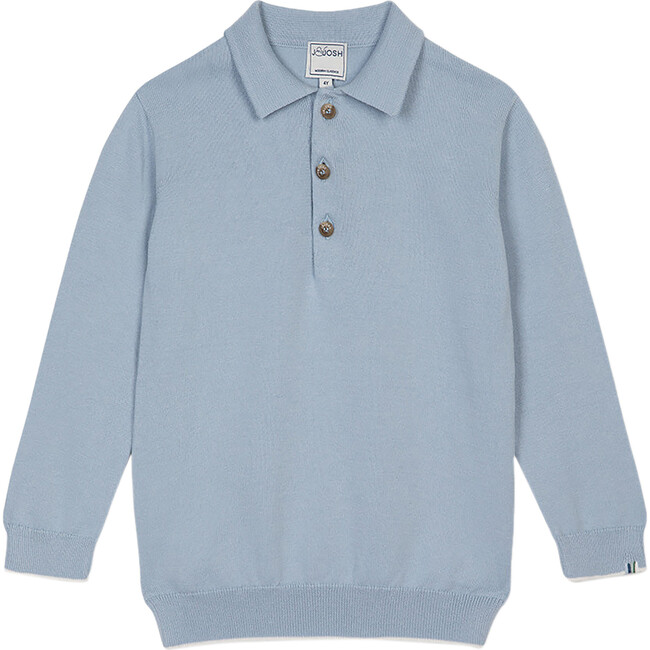 Polo Sweater, Pale Blue