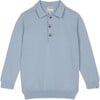 Polo Sweater, Pale Blue - Sweaters - 1 - thumbnail