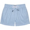 Swim Trunks, Sky Blue Leaf - Swim Trunks - 1 - thumbnail