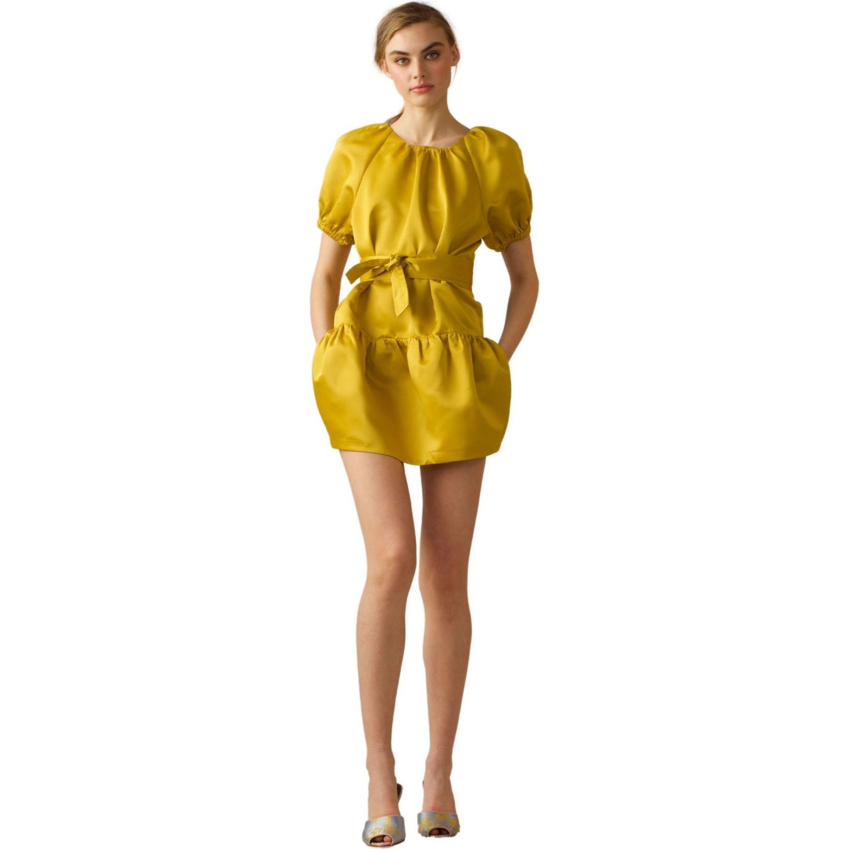 knee length dresses for ladies Cynthia Rowley Poppy Silk Mini Dress main image 1