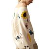 Women's Fun Patches Cardigan, White & Multicolors - Sweaters - 4