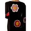 Women's Fun Patches Cardigan, Black & Multicolors - Sweaters - 4