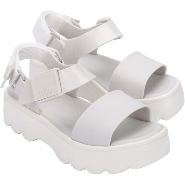 Women's Kick-Off Chunky Streetwear Sandals, White - Sandals - 2