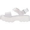 Women's Kick-Off Chunky Streetwear Sandals, White - Sandals - 3
