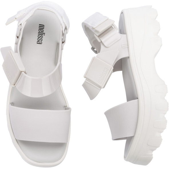 Women's Kick-Off Chunky Streetwear Sandals, White - Sandals - 5