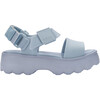 Women's Kick-Off Chunky Streetwear Sandals, Blue - Sandals - 2