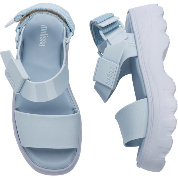 Women's Kick-Off Chunky Streetwear Sandals, Blue - Sandals - 5