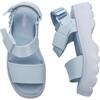 Women's Kick-Off Chunky Streetwear Sandals, Blue - Sandals - 5