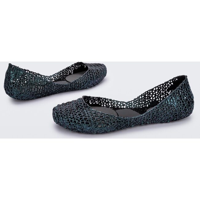 Women's Campana Papel Textured Bellies, Black - Flats - 5