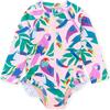 Rash Guard Baby Swimsuit,Turtle Floral Wax Print - One Pieces - 1 - thumbnail