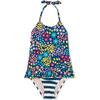Peplum One-Piece Swimsuit,Watamu Tropical Floral - One Pieces - 1 - thumbnail