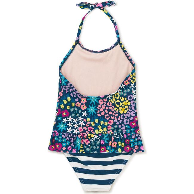 Peplum One-Piece Swimsuit,Watamu Tropical Floral - One Pieces - 2
