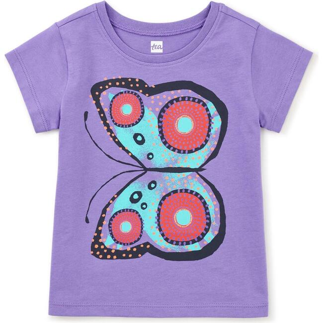 Kenyan Butterfly Graphic Tee,Paisley Purple - T-Shirts - 2
