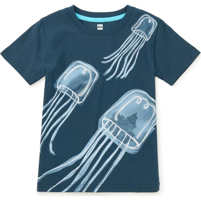 Jellyfish Graphic Tee,Whale Blue