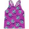 Cross Back Tankini Top,Zebra Tissue Floral - Tank Tops - 1 - thumbnail
