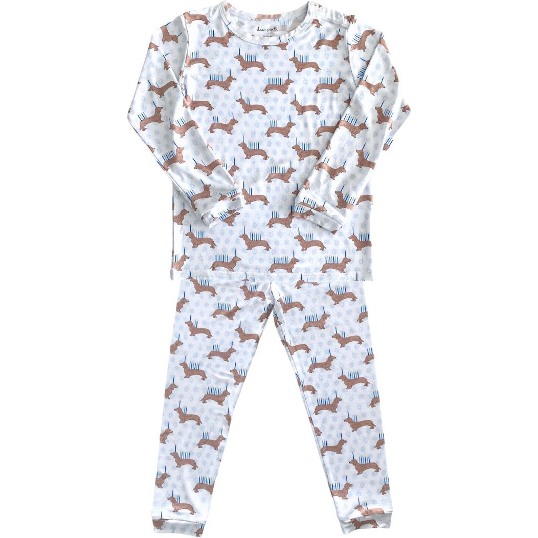 Long Sleeve Pajamas, Holiday Dogs Hanukkah - Pajamas - 1