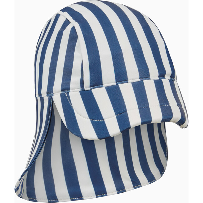 Navy Stripe Sun Safe Swim Hat