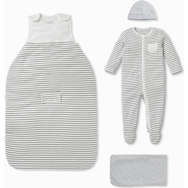 Clever Sleep Set, Gray Stripe